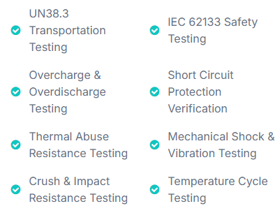 Comprehensive Safety Testing Comprehensive Safety Testing